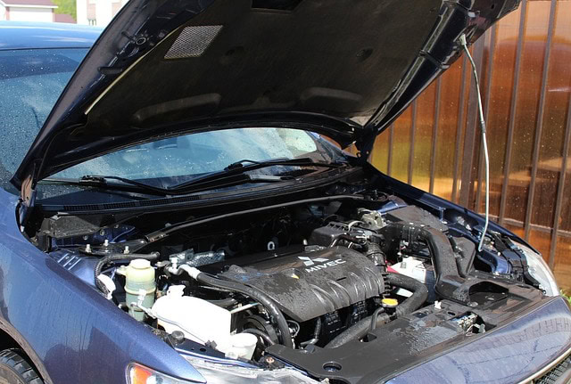 Open car hood and see the engine bay