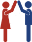 high fiving silhouettes for corporate wellness programs austin tx