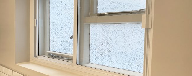 Example of secondary glazing in a casement window