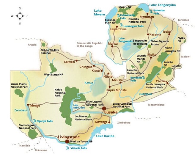 Zambia-Map