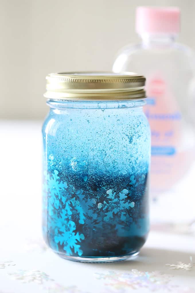 Glitter Snowflake Jar