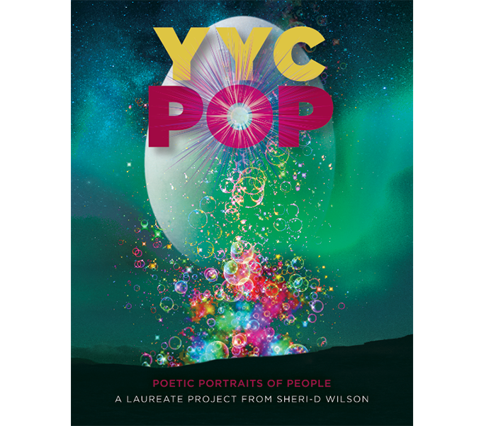 Front cover of the YYC POP: Poetic Portraits of People book Front cover of the YYC POP: Poetic Portraits of People book