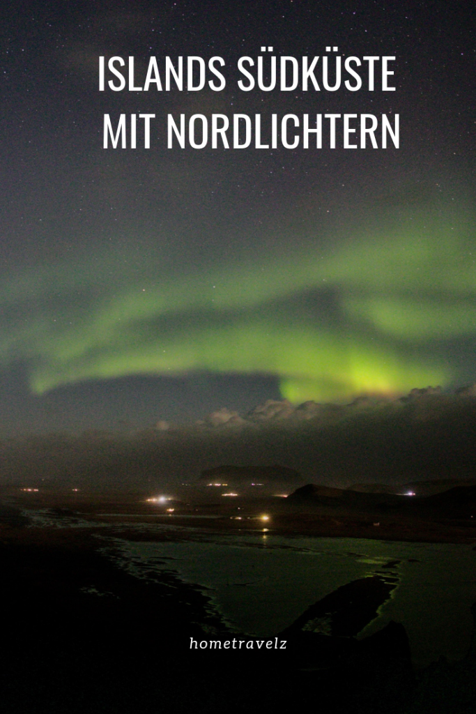 Islands Südküste mit Nordlichtern