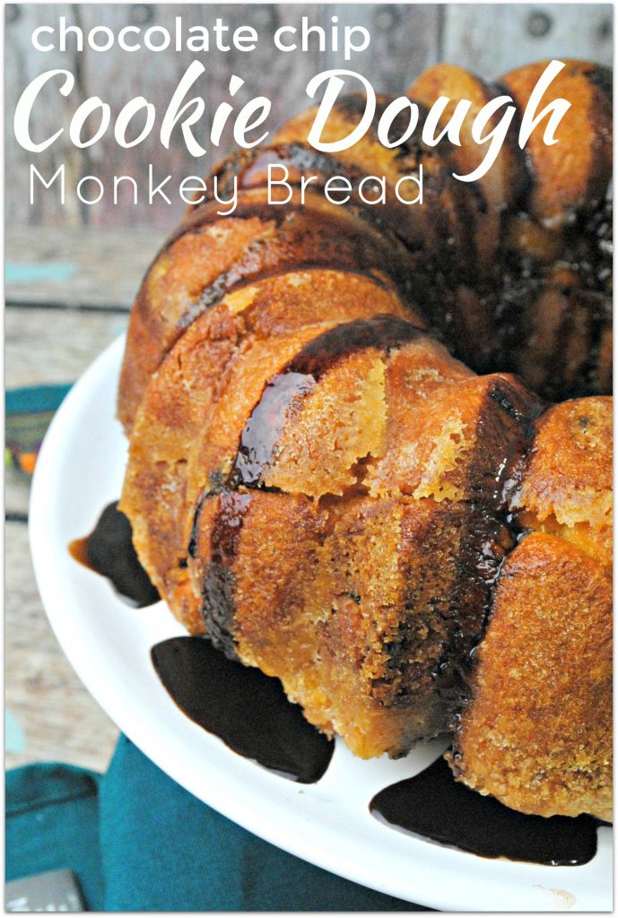 This Chocolate Chip Cookie Dough recipe is so easy to make, who doesn't love Monkey Bread? When you need to bring food to an event, this is the dessert you want to bring! Warning: it will disappear in no time!