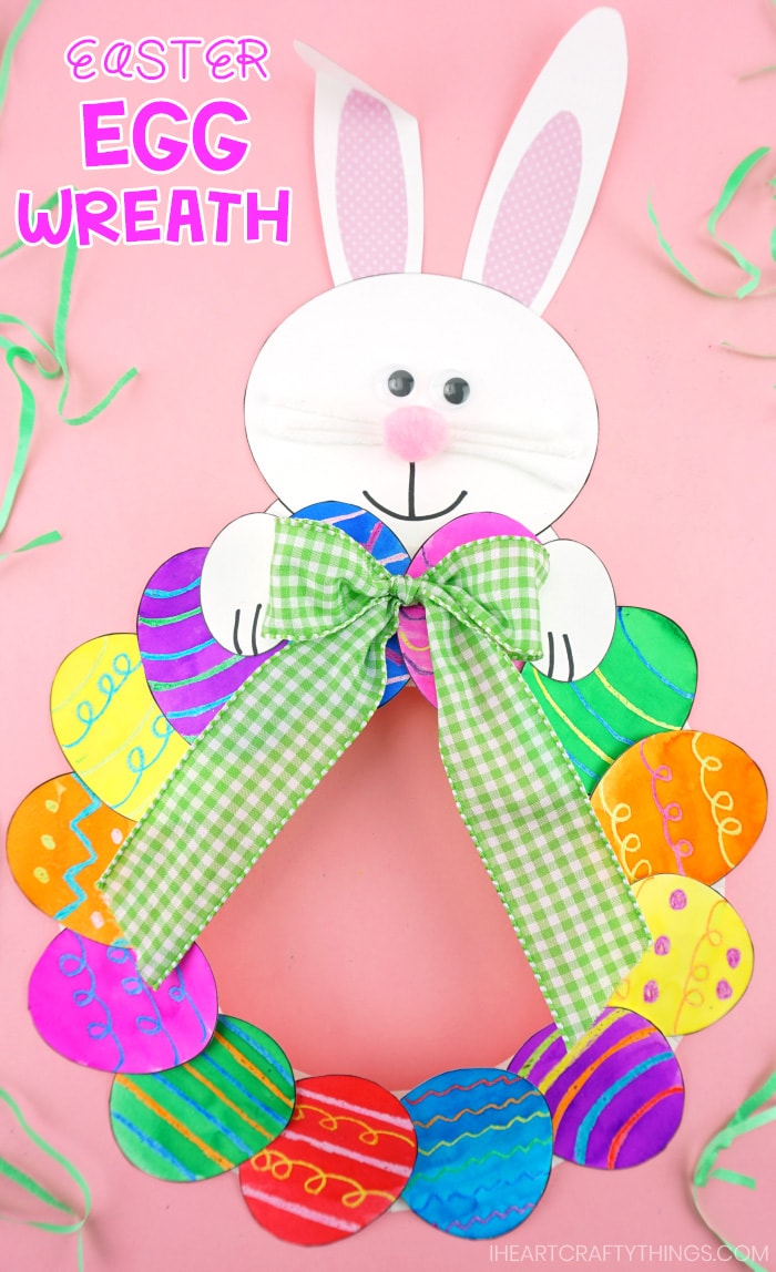 Easter wreath 11/'/' egg wreath Easter egg wreath Easter decoration Spring decor Spring wreath Paper flower wreath Paper flower egg wreath