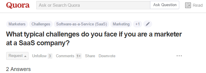 quora problem identification