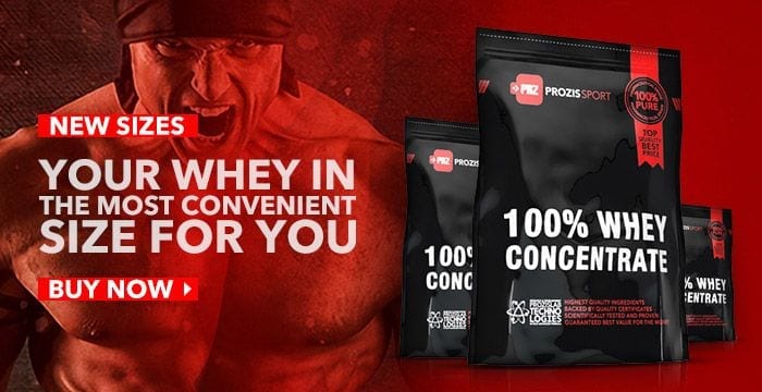 Prozis 100% Whey Concentrate - Analyse Prozis 100% Whey Concentrate - Analyse