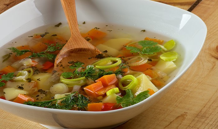 Sopa de coentro de limao Sopa de coentro de limao