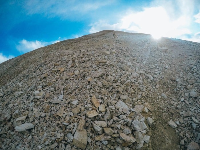 Hiking 14er Mt. Sherman in Colorado