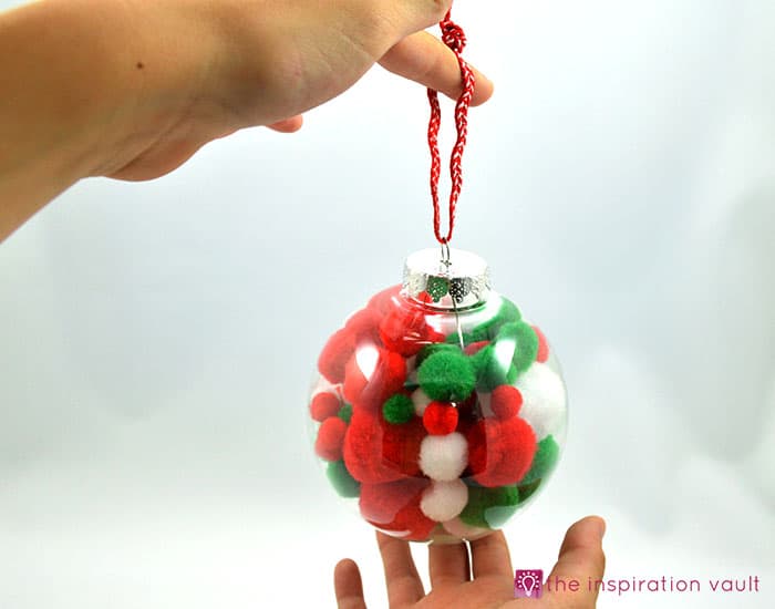 Kids Pom Pom Christmas Ornament Complete