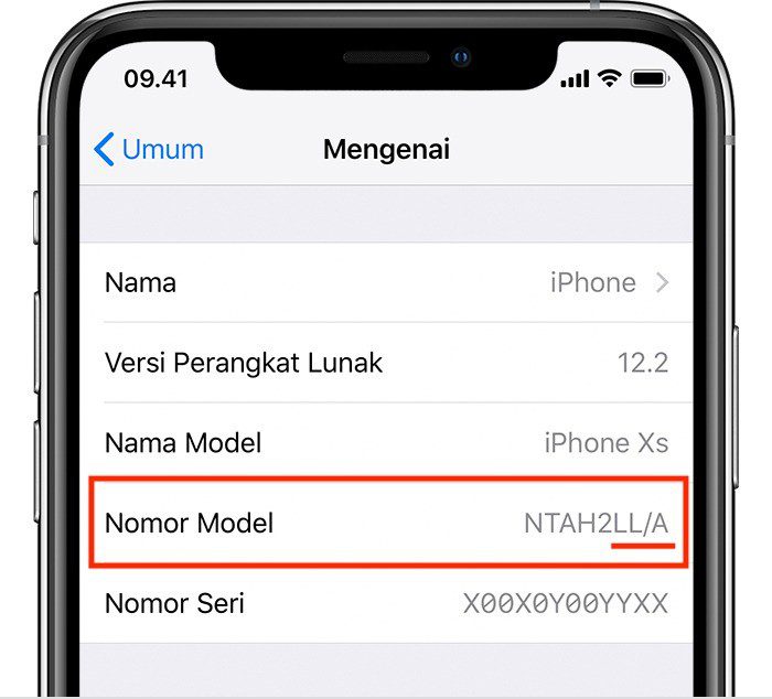 1. Cek Kode Negara Iphone via Pengaturan