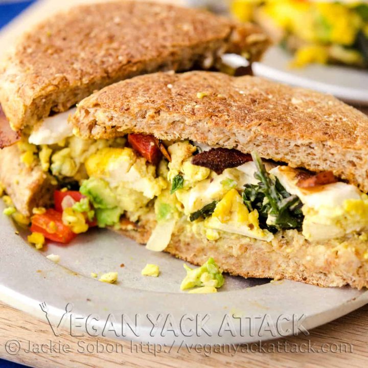Tofu Scramble Breakfast Sandwiches