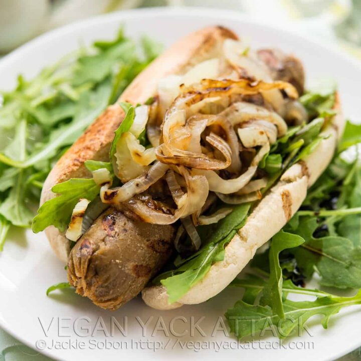 Apple Fennel Seitan Dogs