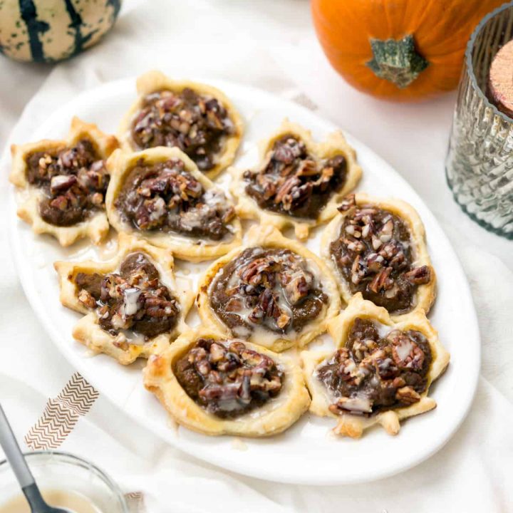 Pecan Pumpkin Pastries with Maple Glaze