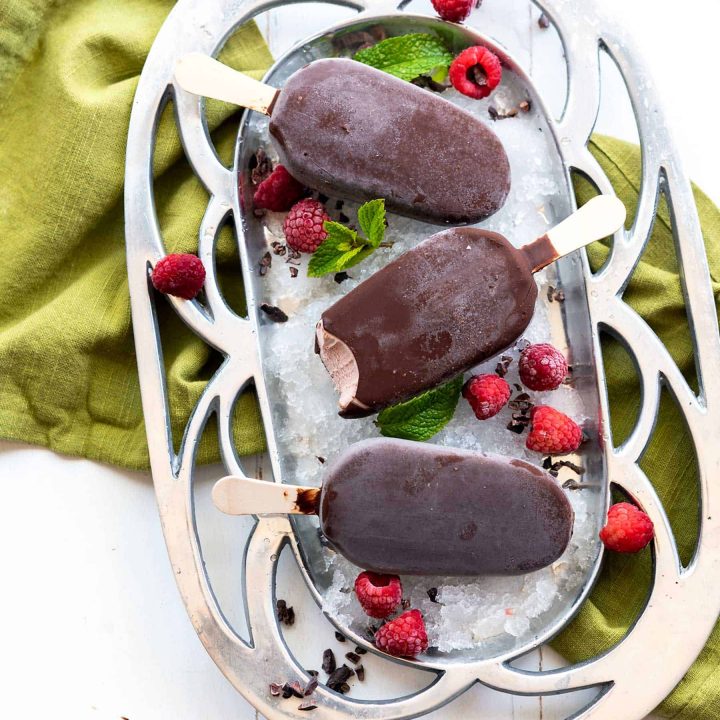 Raspberry Acai Chocolate Bar Sangria Float