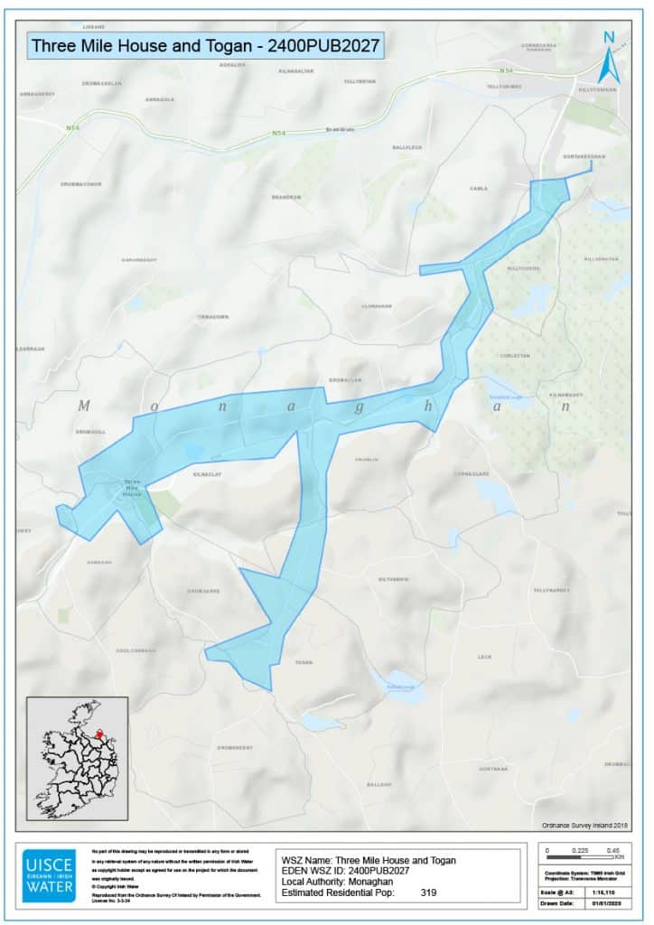 Monaghan Three Mile House Map