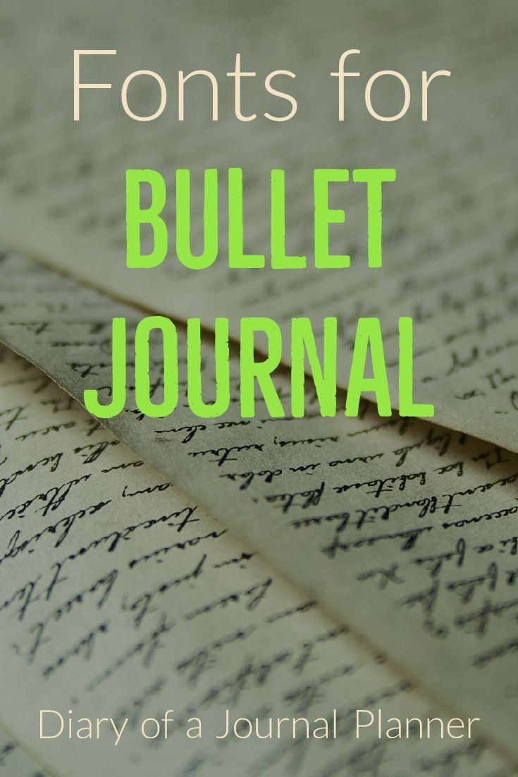 Great Bullet Journal Fonts to try on your Bujo today