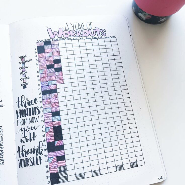 Fitness Bullet Journal Trackers To Achieve Your Health Goals In 2020