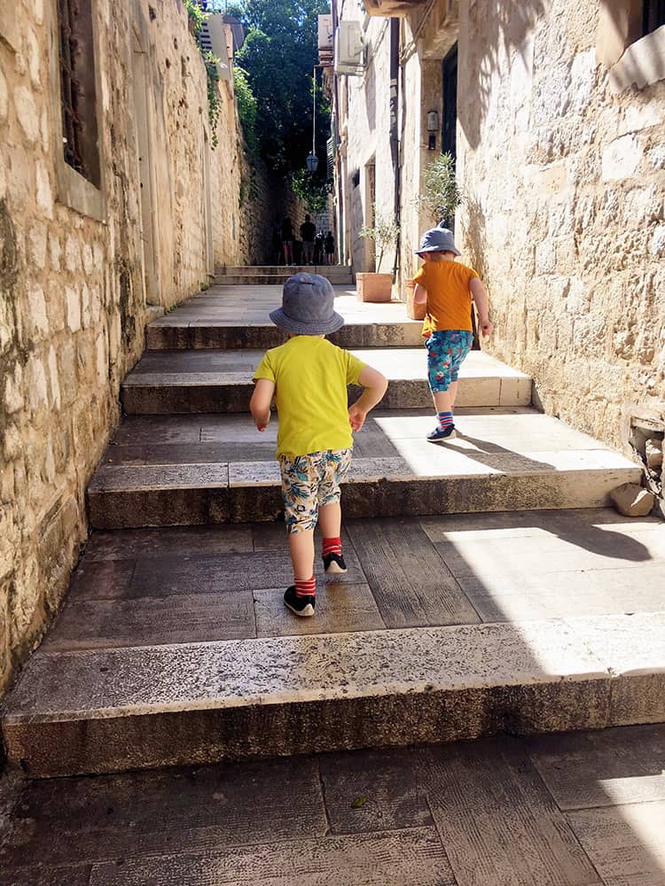 Even if Dubrovnik doesn't have many activities designed just for kids it is full of little alley and staircase that they will love!