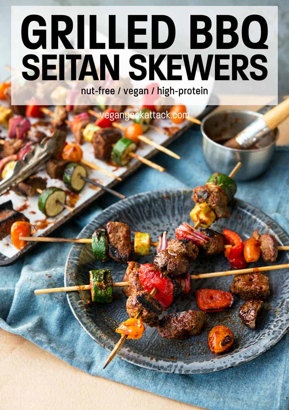 Grilled q Seitan Skewers Vegan Yack Attack