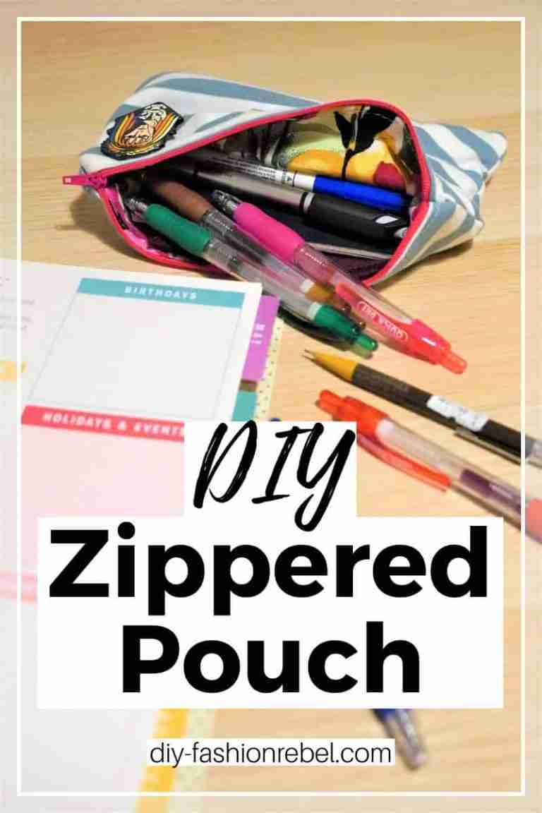 DIY Zippered Pouch