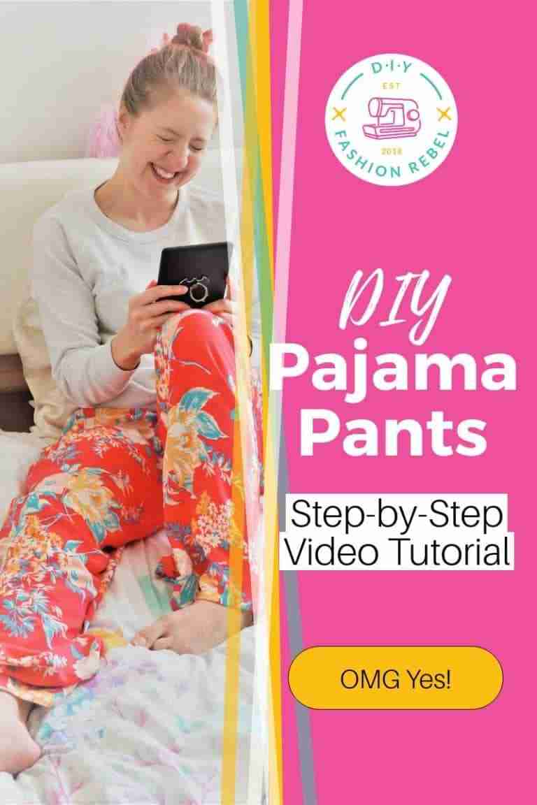 Sewing DIY Pajama Pants