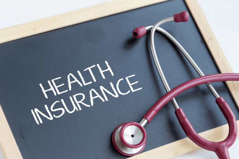 health insurance on chalkboard