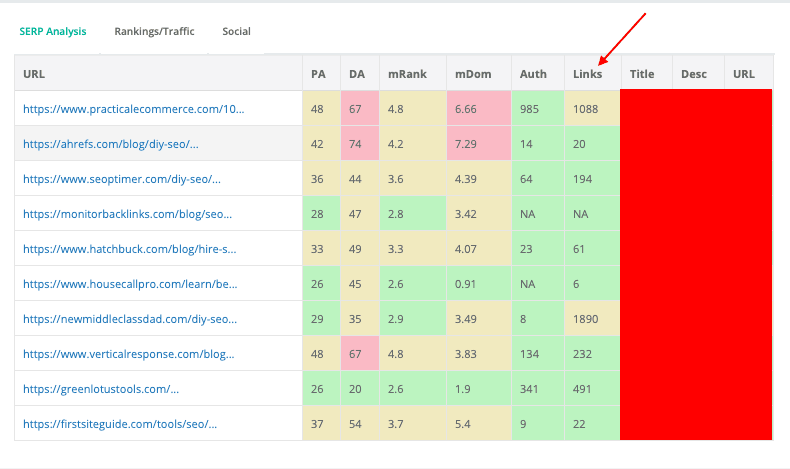 DIY SEO tools - backlink check - 2