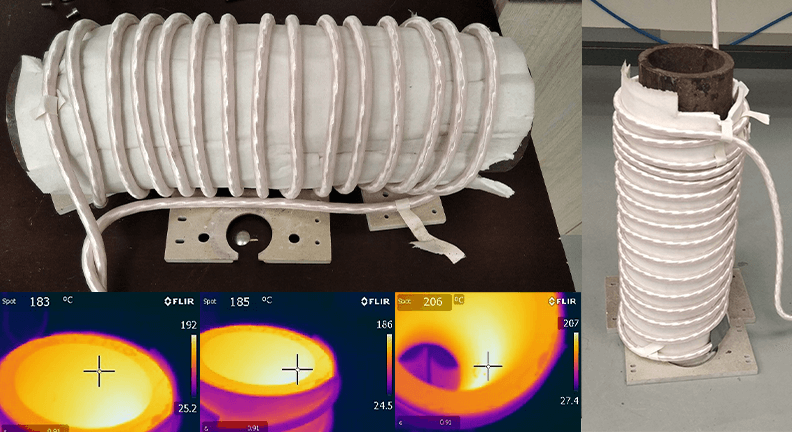 Induction Heating of a Carbon Steel Pipe for Epoxy Curing Image Induction Heating of a Carbon Steel Pipe for Epoxy Curing Image