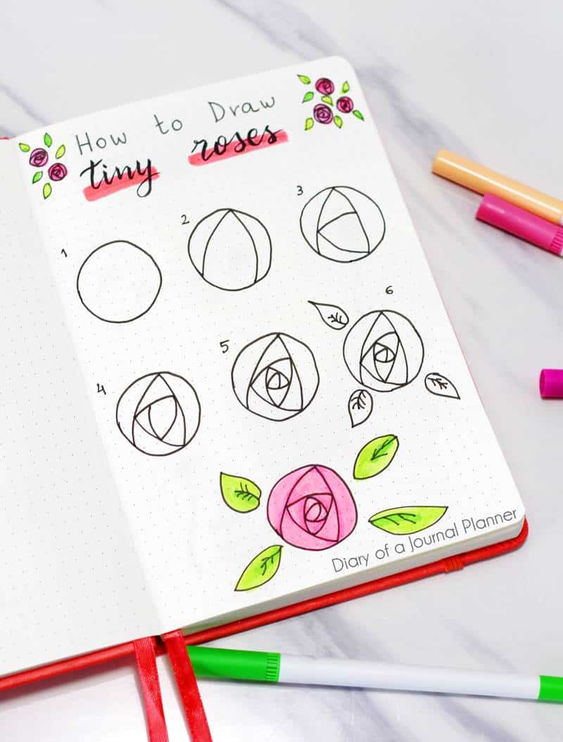 50 Best Flower Drawing Tutorials To Embellish Your Pages - 