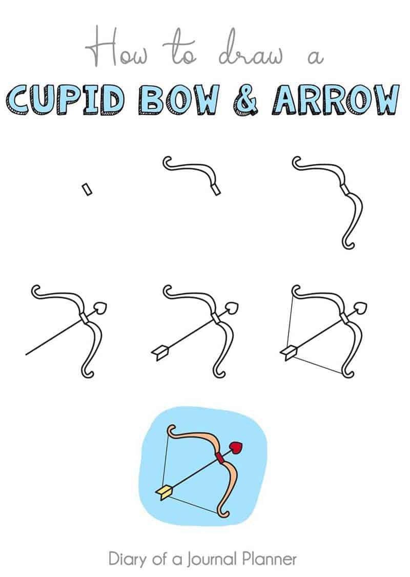 Valentine S Day Doodles 13 Love Inspired Step By Step Doodle Tutorials Easy, few steps, video lessons on how to draw cartoons, a rose, a dog, a dragon and much more. valentine s day doodles 13 love
