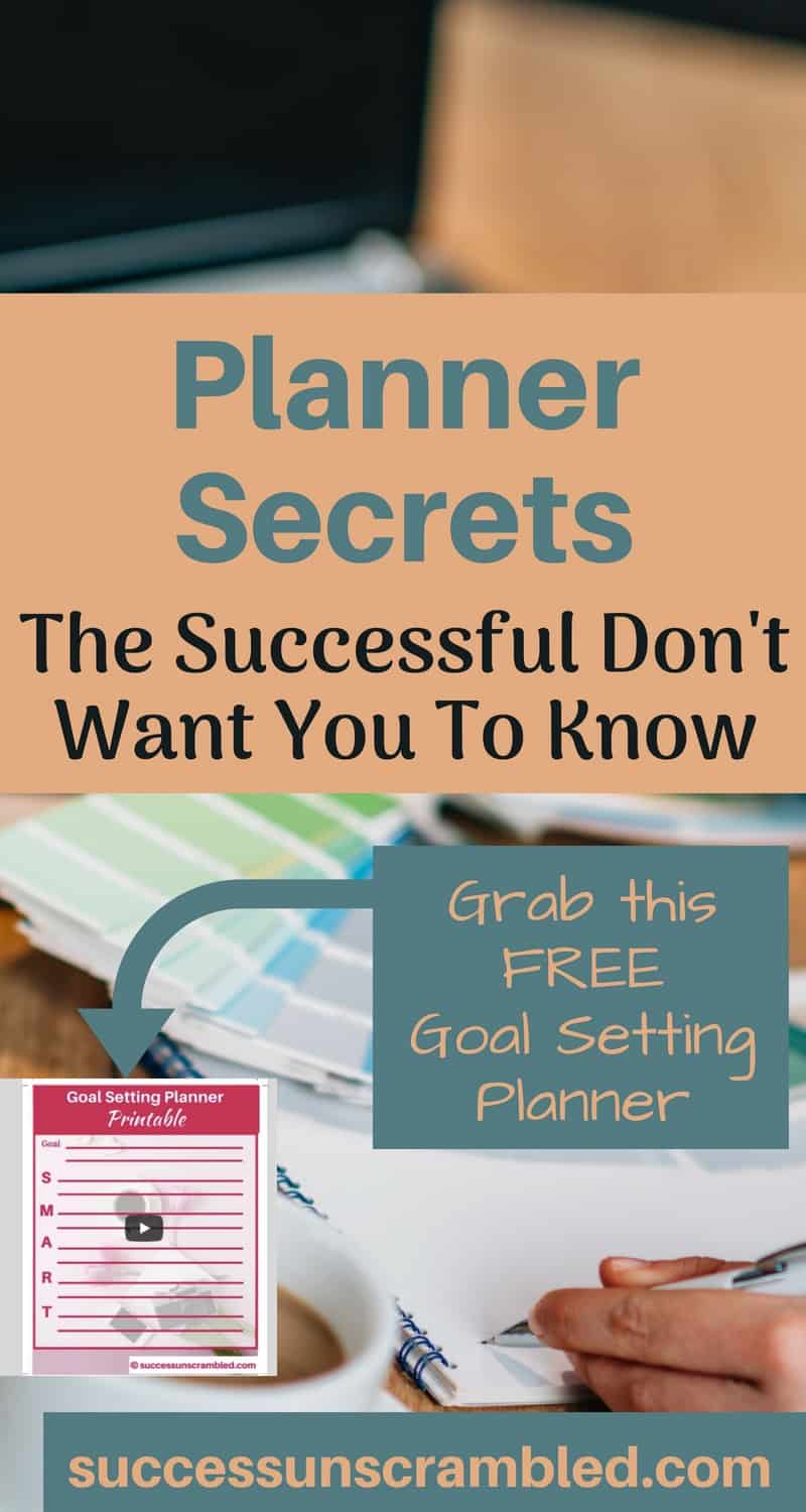 Planner Secrets The Successful Don't Want You to Know