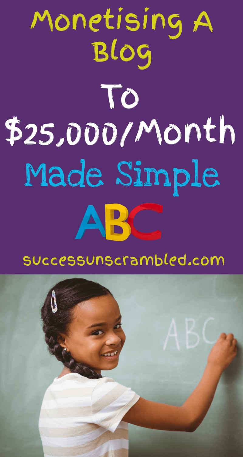 Monetising a blog to 25,000 a month made simple