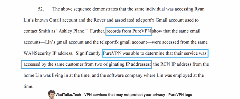 VPN services that may NOT protect your privacy 23 PureVPN logs FBI