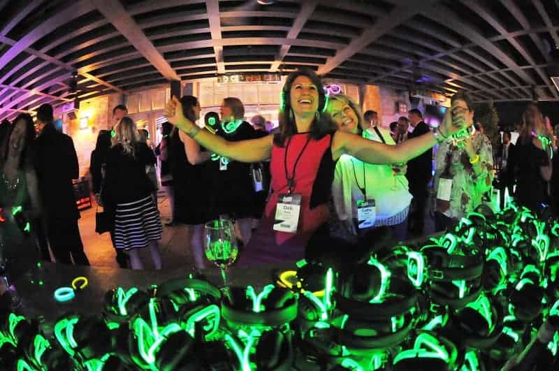 A glow party at a New Orleans convention. A participant at a Glow Party for this New Orleans Convention Photography Event