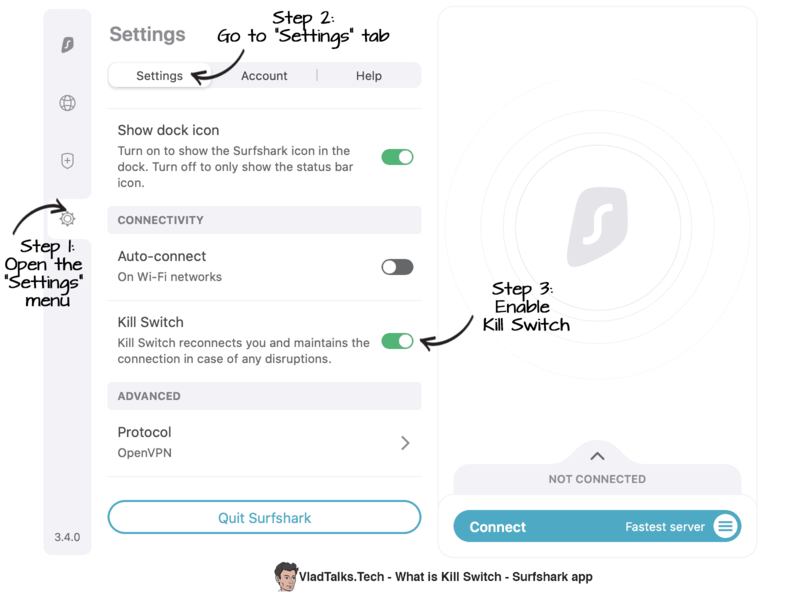 What is Kill Switch and why it is a must-have VPN feature? 15 What is Kill Switch - Surfshark app