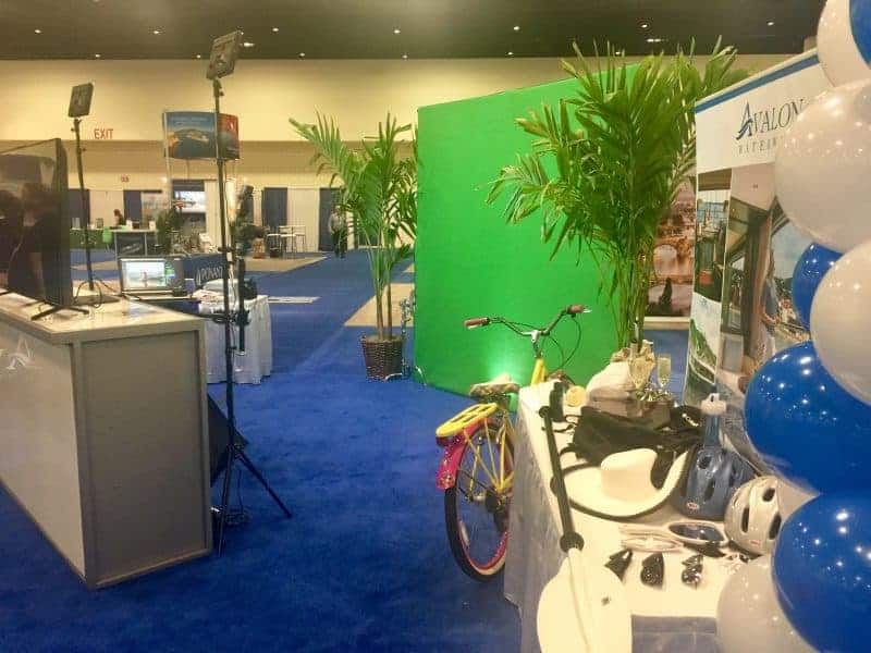 Chicago green screen photography booth 2 A Chicago experiential photo marketing booth at a local event featuring green screen photography