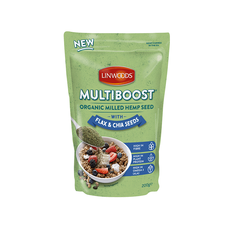 Linwoods MULTIBOOST Milled Hemp Seed with Flax & Chia Seeds