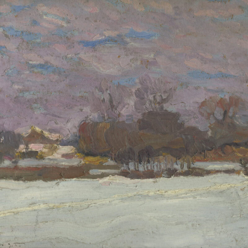 Jozef Theodor Mousson, Umelcova záhrada v zime, po 1930, VSG