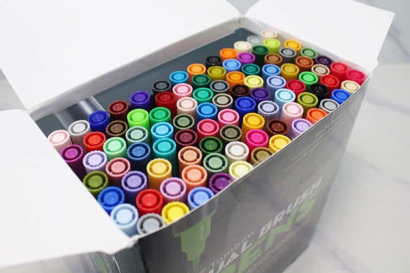 Tombow dual brush pens box