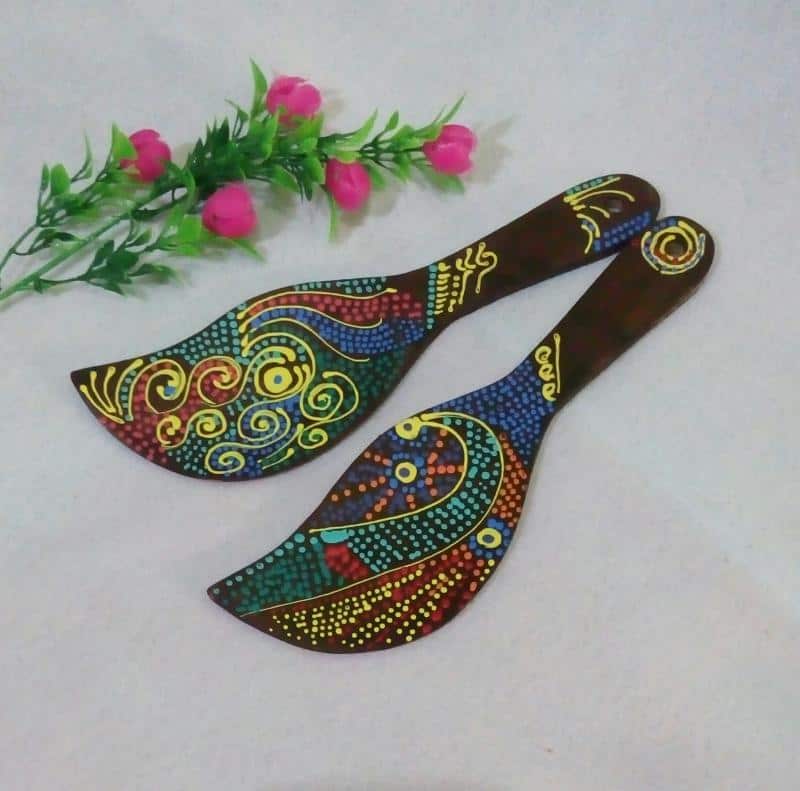 souvenir centong daun painting souvenir centong daun painting