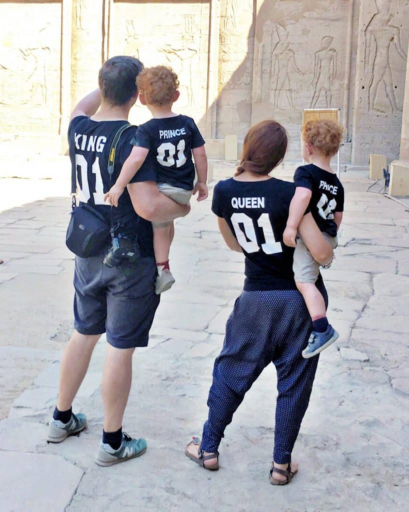 All matching at the Edfu temple forth stop on the dahabiya trip.