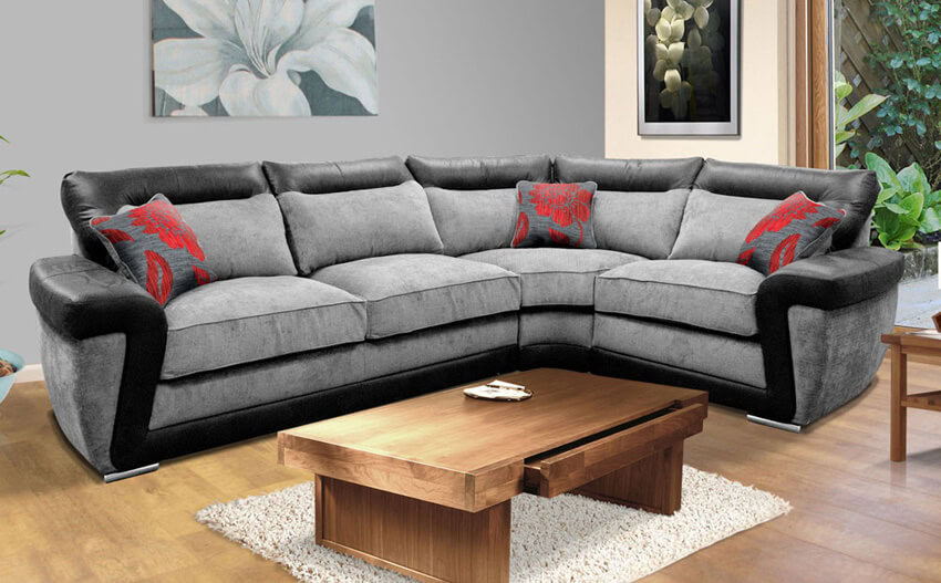 fabric corner sofas