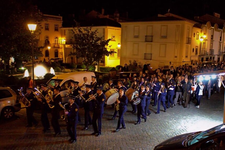 Banda de música en procesión