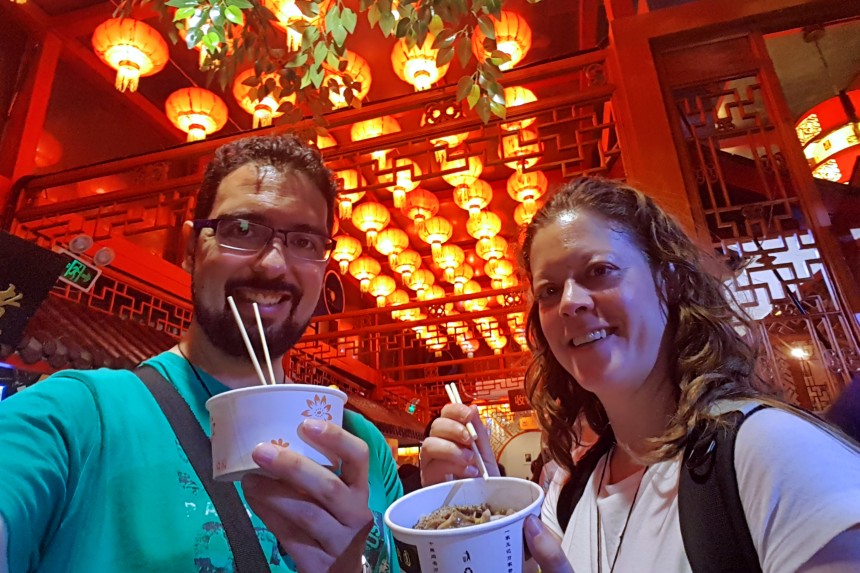 cena en Nanluoguxiang