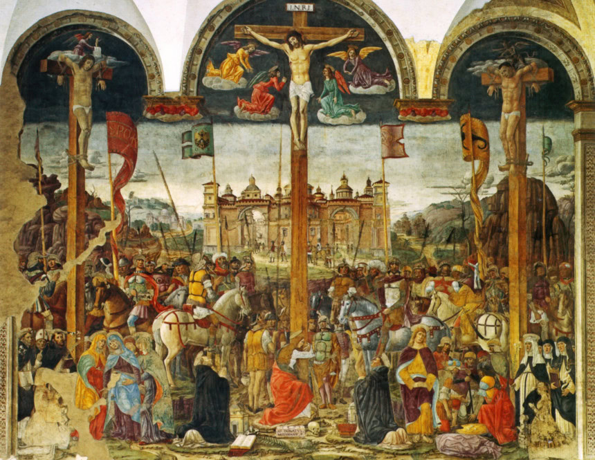La Crucifixión de Giovanni Donato da Montorfano