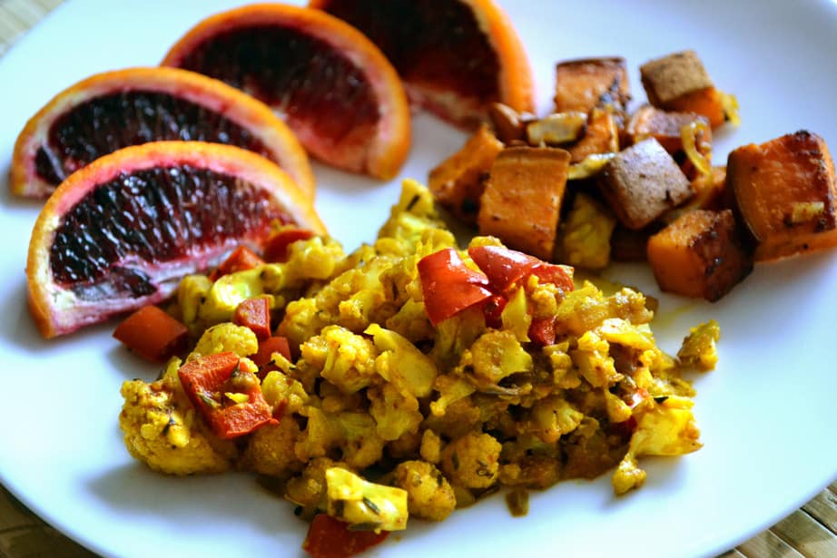 Vegan Cauliflower Scramble