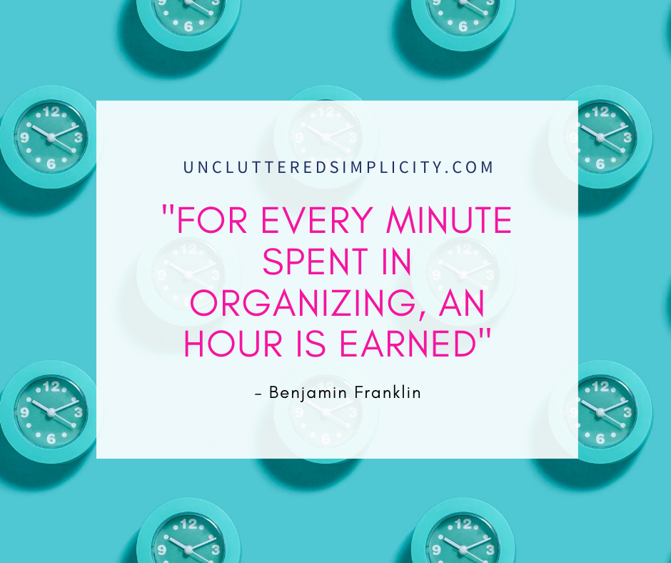 organizing quote benjamin franklin