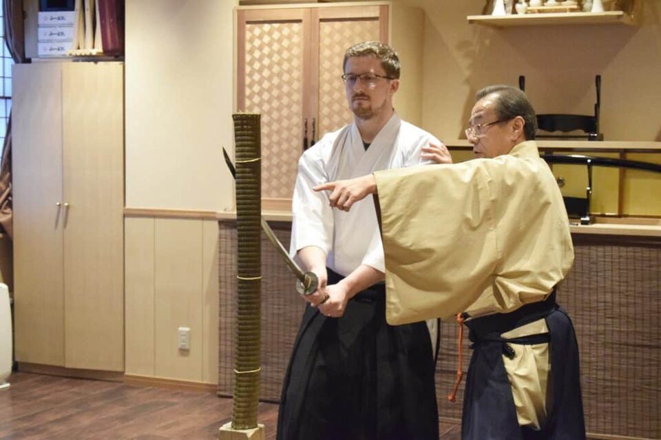 mark at the batto lesson
