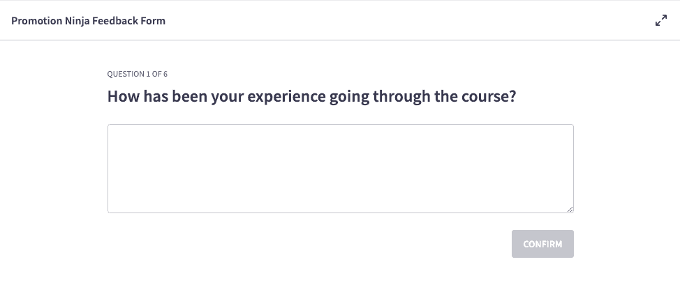 Surveys - Student view - Thinkific